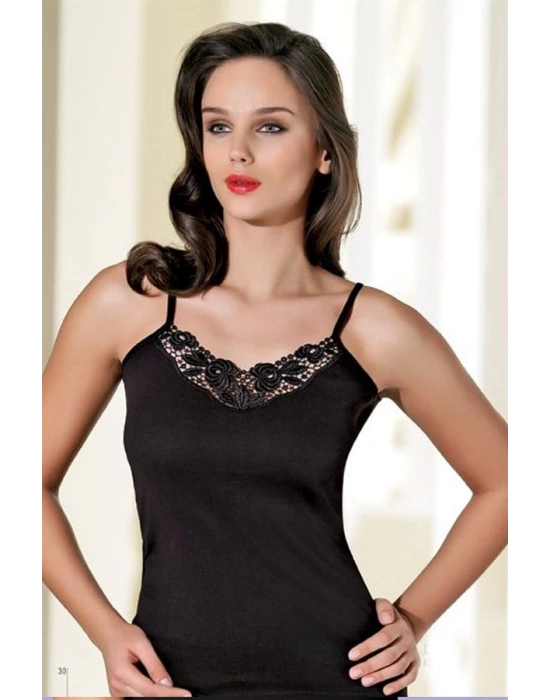 Şahinler Motifli İp Askı Atlet B080