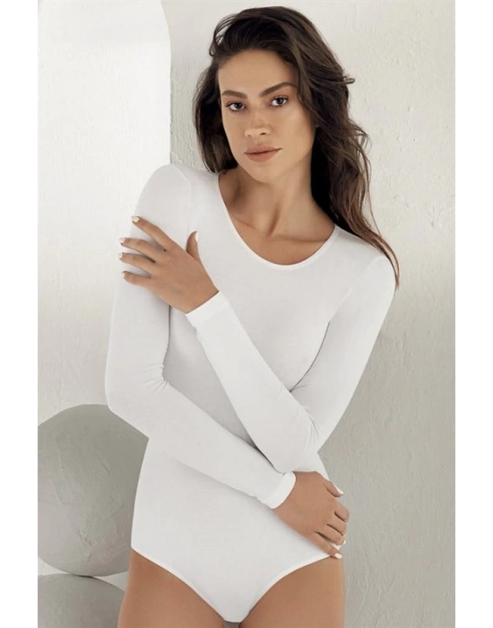 Şahinler Uzun Kollu Bisiklet Yaka Çıtçıtlı Body B866