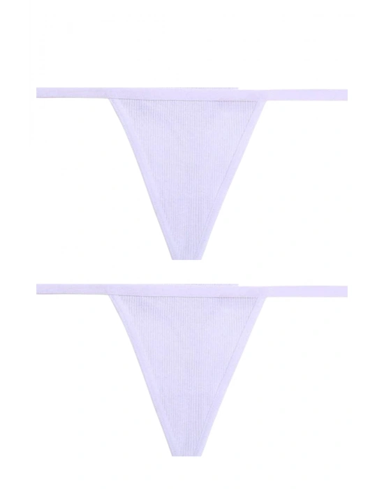 Süprem Penye Tanga Külot 2li Model RenkliModellerimiz 83014-2Lİ