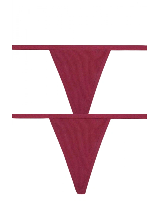 Süprem Penye Tanga Külot 3lü Model RenkliModellerimiz 83015-2Lİ