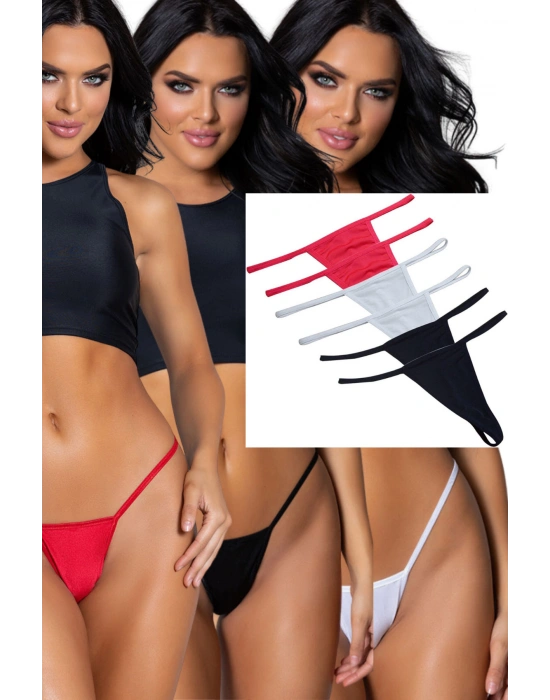 Süprem Penye Tanga Külot 6lı Model RenkliModellerimiz 83010-6LI