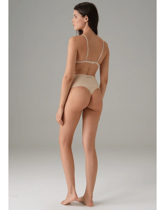 Ten Kadın Yüksek Bel Dikişsiz Tanga String 6003