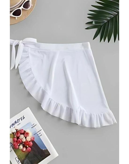 Yanları Fırfırlı Mayo Üstüne Pareo model 66000