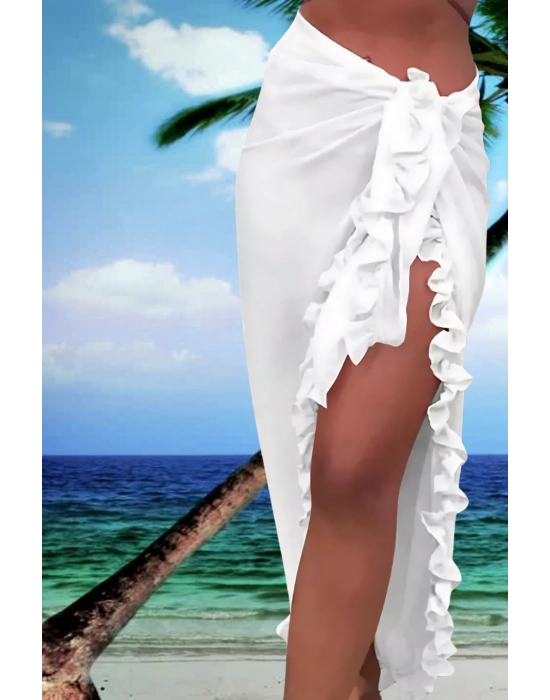 Yanları Fırfırlı Mayo Üstüne Pareo model 66000