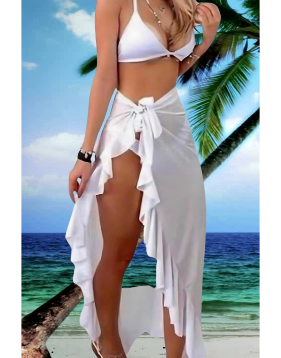 Yanları Fırfırlı Mayo Üstüne Pareo model 66000