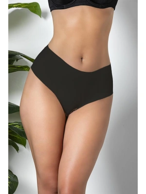 3'LÜ PAKET DİKİŞSİZ, İZ YAPMAZ, LAZER KESİM, YÜKSEK BEL SLİP KÜLOT SİYAH (MGP21263)