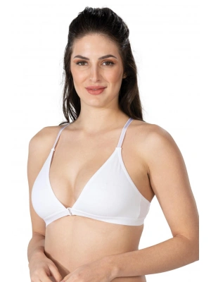 BEYAZ MI Emay 1416 Modal Cotton Önden Açmalı Sporcu Sütyen