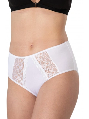 BEYAZ MI Emay 1445 Modal Cotton Yüksekbel Dantelli Külot