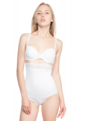 BEYAZ MI Emay 2028 Dantelli Yüksek Bel Slip Korse