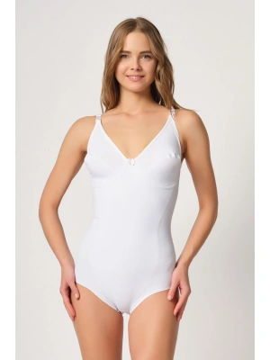 BEYAZ MI Emay 2821 Balenli Double Boy Slip Lazer Korse