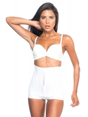 BEYAZ MI Emay 2824 Yüksek Bel Balen Agraflı Slıp Lazer Korse