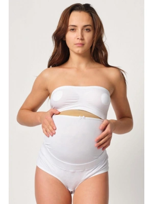 BEYAZ MI Emay 2825 Cotton Hamile Karın Destekleyici Slip Korse