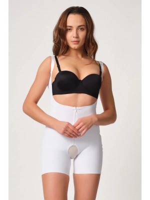 BEYAZ MI Emay 2834 Göğsü Açık Ferumalı Tül Popo Boy Lazer Korse