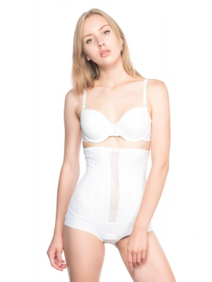 BEYAZ MI Emay 2886 Yüksek Bel Tül Slip Lazer Korse