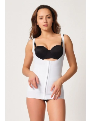 BEYAZ MI Emay 2916 Karyoka Destekli Agraflı Atlet Korse