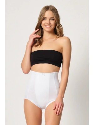 BEYAZ MI Emay 2920 Yüksek Bel Karın Desteklı Slip Lazer Korse