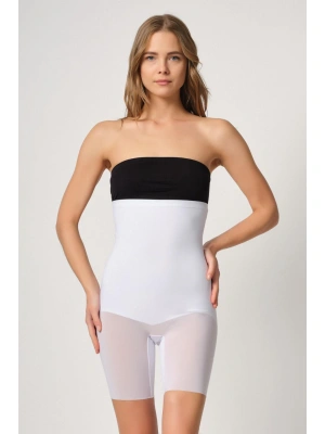 BEYAZ MI Emay 2929 Double Tül Paçalı Lazer Korse