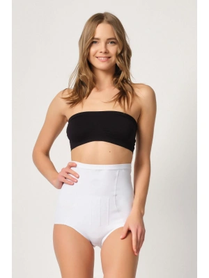 BEYAZ MI Emay 2931 Karın Balen Destekli Slip Lazer Korse