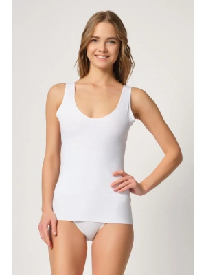 BEYAZ MI Emay 2938 Sırtı Tül Karyokalı Destekli Atlet Korse