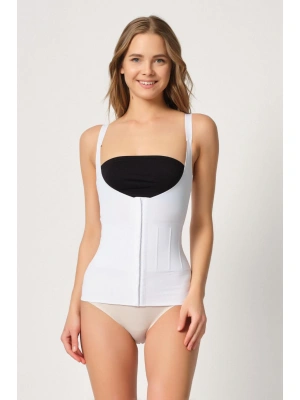 BEYAZ MI Emay 2946 Göğüs Altı Balen Destekli Atlet Korse