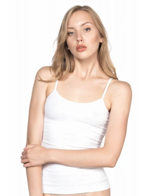 BEYAZ MI Emay 5001 Soft İp Askılı Uzun Atlet