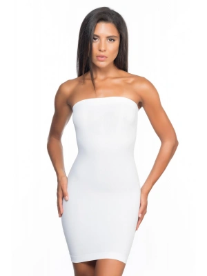 BEYAZ MI Emay 5065 Straplez Elbise Korse