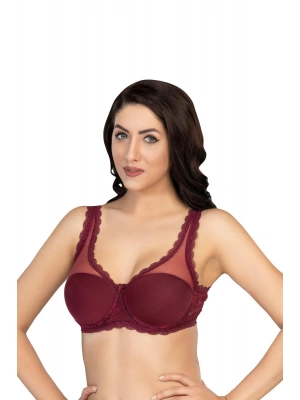 BORDO MI Emay 172 C PEDLİ DANTELLİ BALENLİ MİNİMAZER