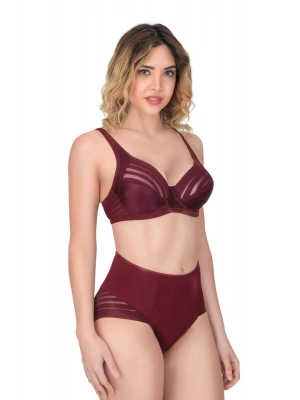 BORDO MI Emay 177 B Toparlayıcı Sütyen Takım