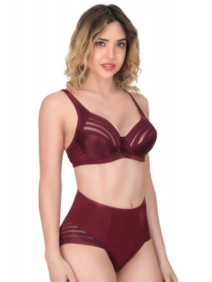 BORDO MI Emay 177 D Toparlayıcı Sütyen Takım