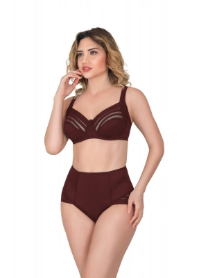 BORDO MI Emay 183 C Yan Destekli Toparlayıcı Balenli Sütyen