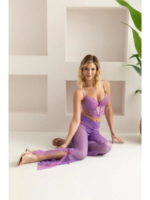BRALET, PANTOLON, STRİNG TAKIM LİLA (32106)