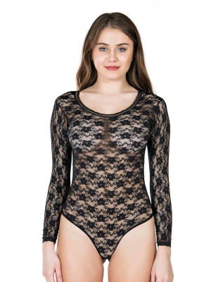 Derya Kurşun Bisiklet Yaka Dantelli Çıtçıtlı Kadın Body 327