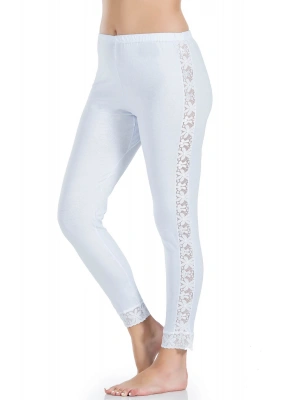 Derya Kurşun Dantel Şeritli Uzun Kadın Tayt 416