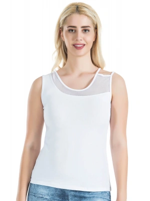 Derya Kurşun Geniş Transparan Askılı Kadın Atlet 180