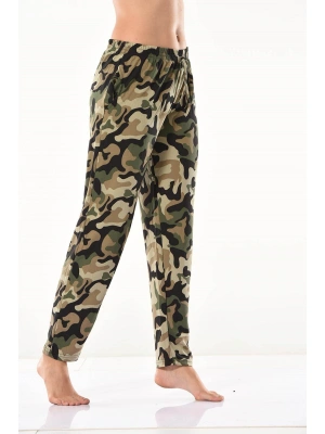 Derya Kurşun Kamuflaj Desenli Eşofman Altı 0573