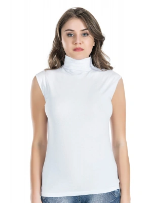 Derya Kurşun Sıfır Kol Balıkçı Yaka Kadın Atlet 223