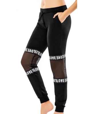 Derya Kurşun Transparan Detaylı Kadın Eşofman Altı DE08