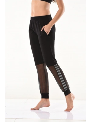 Derya Kurşun Transparan Detaylı Kadın Eşofman Altı DE09