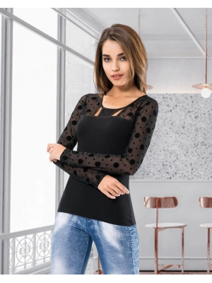 Derya Kurşun Uzun Kol Kadın Body 120