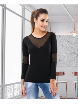 Derya Kurşun Uzun Kol Kadın Body 124