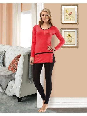 Derya Kurşun Uzun Kol Kadın Tayt Takım 759