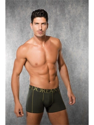 Doreanse Koyu Yeşil Boxer Erkek Yazılı 1766