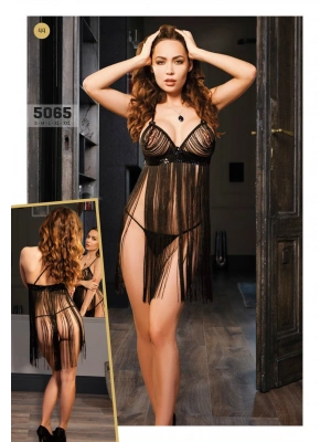 Fantazi Püsküllü BabyDoll Takım 5065