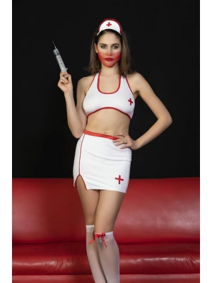 FANTEZİ HEMŞİRE KOSTÜMÜ BEYAZ (MGP6556)