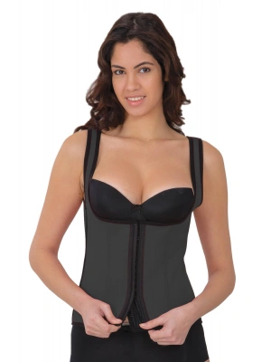 GRİ MI 9173 Agraflı Göğsü Açık Atlet Korse