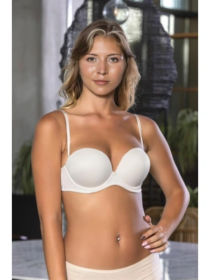 GÜNLÜK KULLANIMA UYGUN DESTEKLİ STRAPLEZ SÜTYEN TEN (MGP1460)