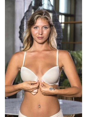 GÜNLÜK KULLANIMA UYGUN ÖNDEN KLİPSLİ SÜTYEN TEN (MGP1660)