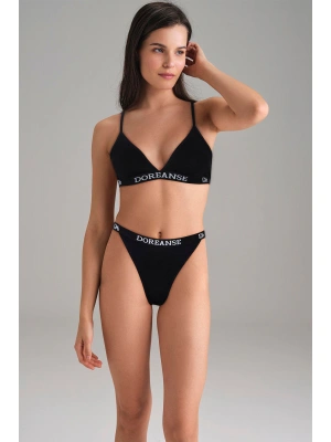 Kadın Siyah V Kesim Yüksek Bel Slip 7154