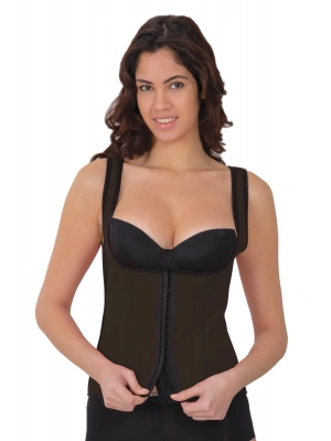 KAHVE MI 9173 Agraflı Göğsü Açık Atlet Korse