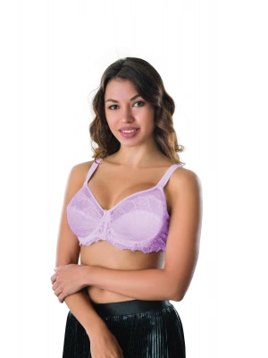 LİLA MI Emay 170 C Balenli Brode Toparlayıcı Sütyen